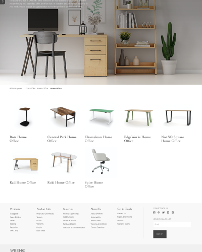 Darran – Home Office Landing Page Furniture website